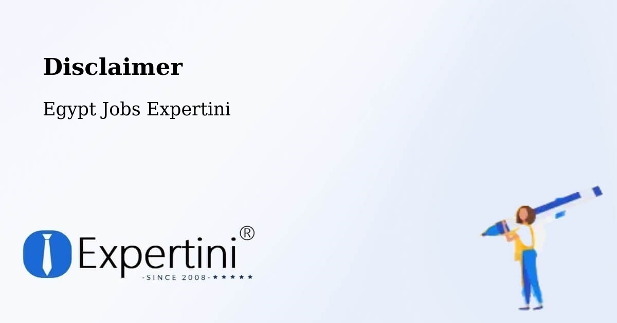Disclaimer – Bilqās - Egypt Jobs Expertini